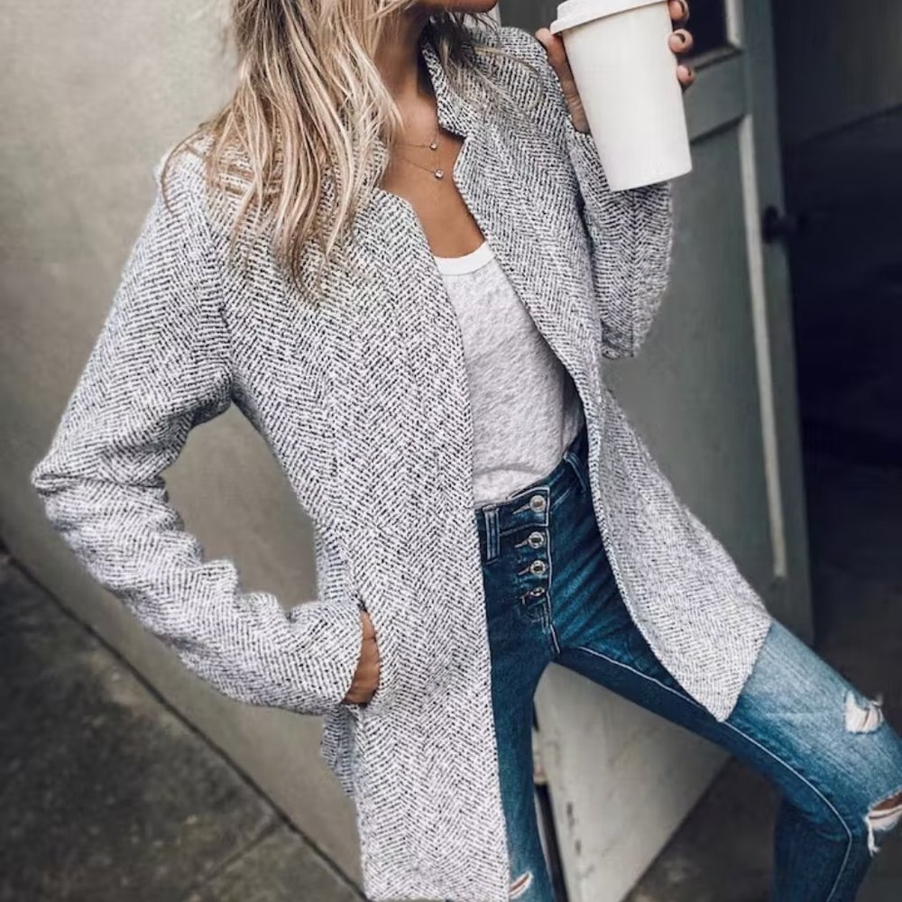 VICI - TAYSHIA POCKETED COAT - HEATHER GREY - always sold out - XS